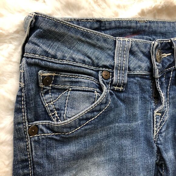 True Religion Straight Leg Flap Pockets Denim Jeans - Women’s 24 - Picture 5 of 11